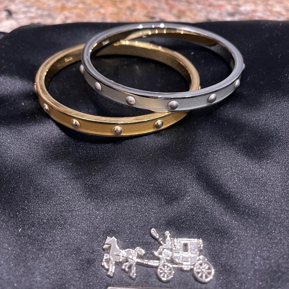 Coach bangle set